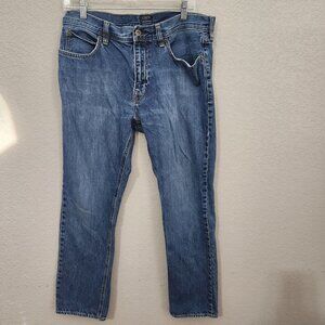 J.Crew Jeans Mens The Sutton Blue Denim Straight Leg Size 34 X 29(actual)